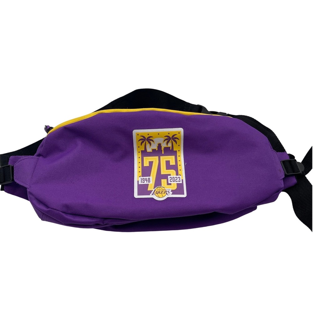 Los Angeles Lakers 75th Anniversary Fanny Pack Purple Gold Waist Bag 1948-2023